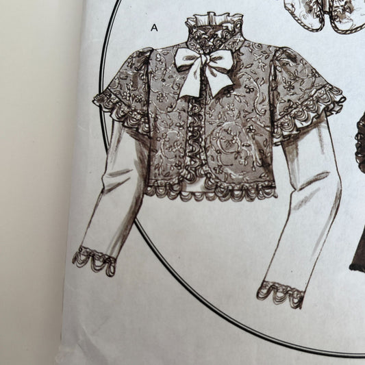 Butterick Sewing Pattern B4952 Victorian Jacket Bolero Costume History 14-20 Uncut Making History