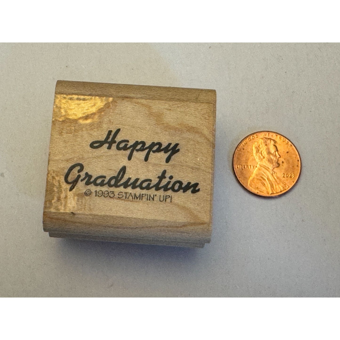 Stampin Up Rubber Stamp Happy Graduation Card Making Words College High School