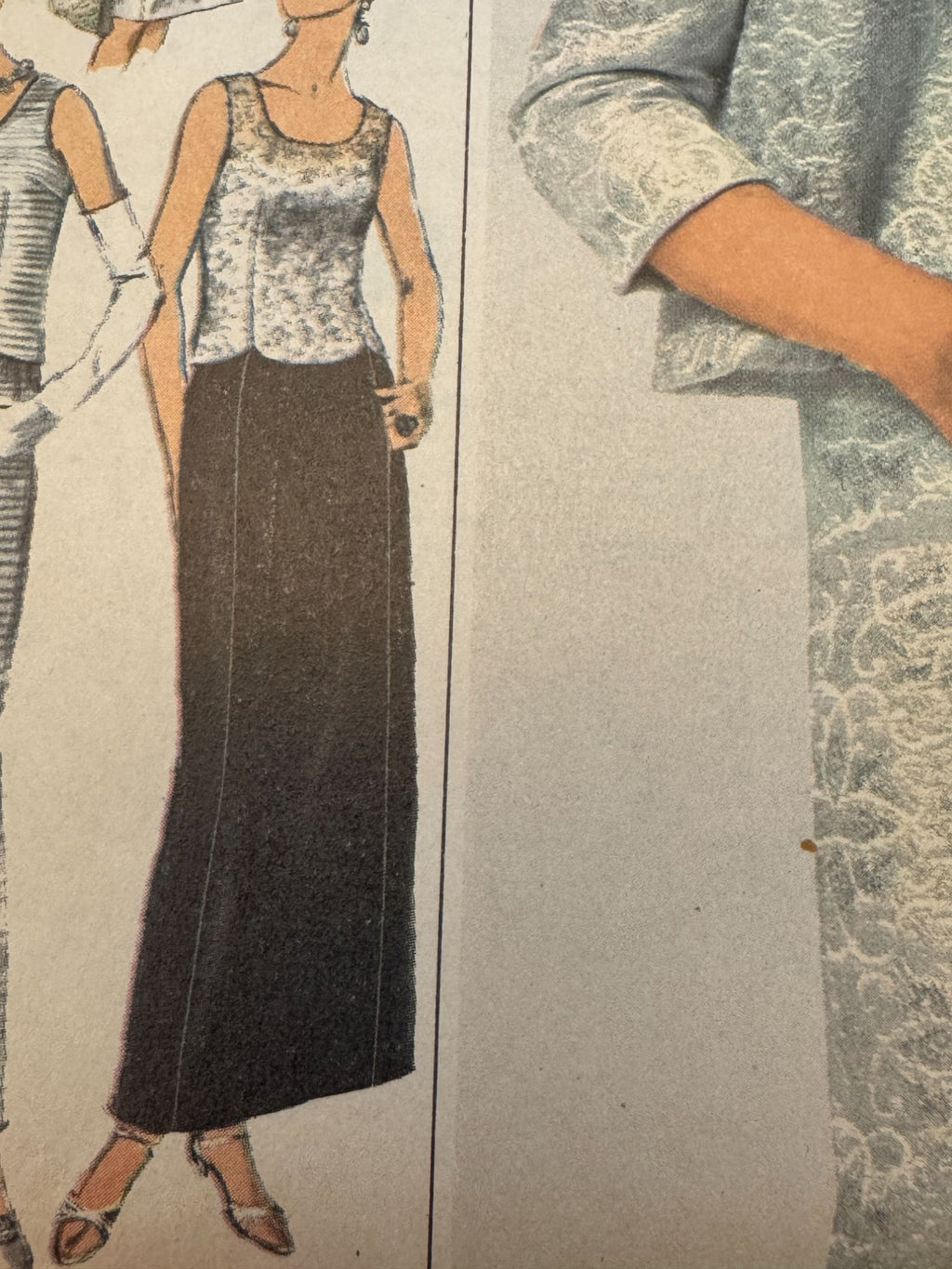 Simplicity Sewing Pattern 6787 Jacket Blouse Skirt 14 Designer Fashion 1960s UC