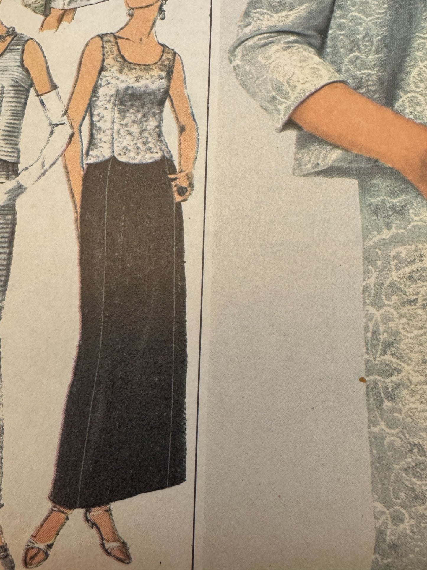Simplicity Sewing Pattern 6787 Jacket Blouse Skirt 14 Designer Fashion 1960s UC
