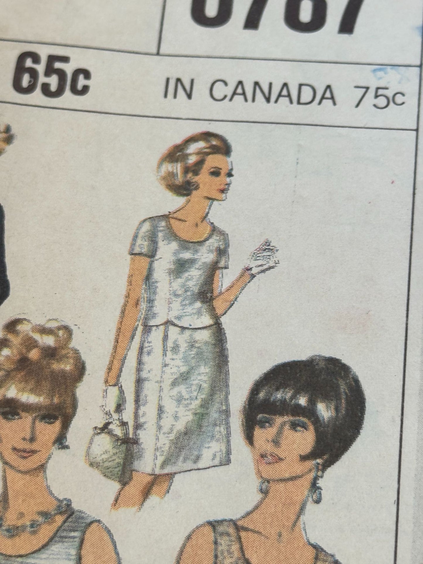 Simplicity Sewing Pattern 6787 Jacket Blouse Skirt 14 Designer Fashion 1960s UC