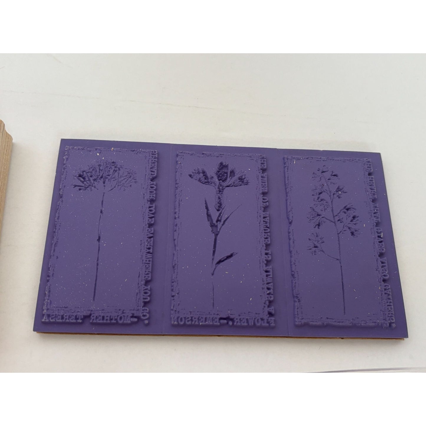Stampin Up Rubber Stamp Reverse Prints Mother Teresa Quote Spread Love Amen Word