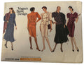 Vogue Sewing Pattern 2344 Blouson Top A-Line Skirt Work Career 12 14 16 Uncut