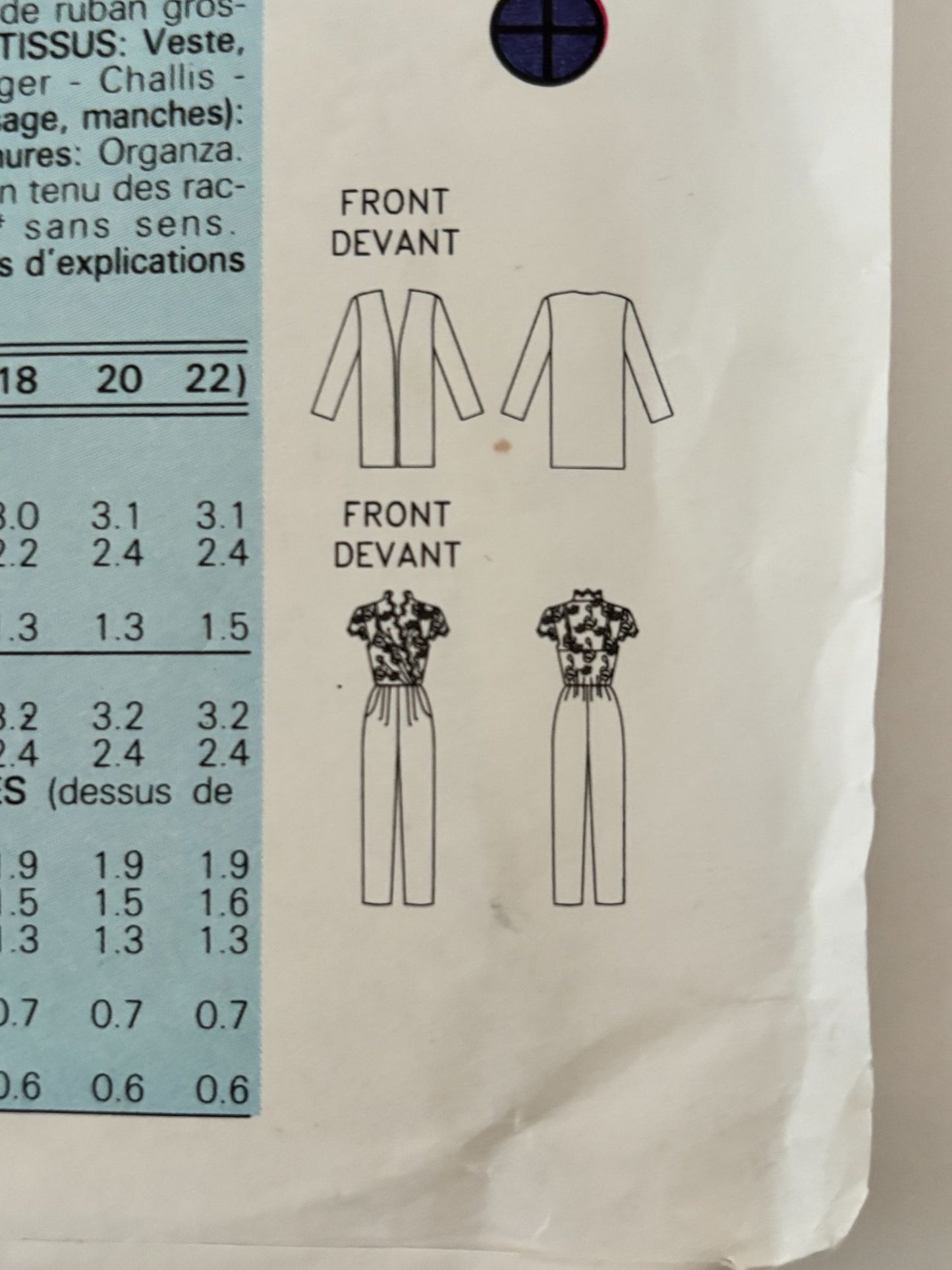 Butterick Sewing Pattern 6527 Jumpsuit Quiet Luxury Minimalist Formal Jacket Suit 6-10 Uncut