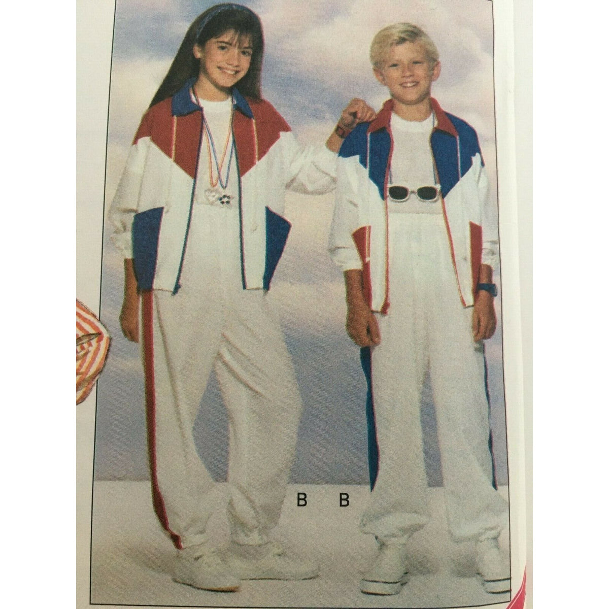 Butterick Sewing Pattern 5934 Athletic Active Kids Jacket Shorts Pants Warm Up
