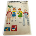 Butterick Sewing Pattern 5874 Vintage 1970s Kids Jumper Jumpsuit Outfit Size 3 Retro Uncut