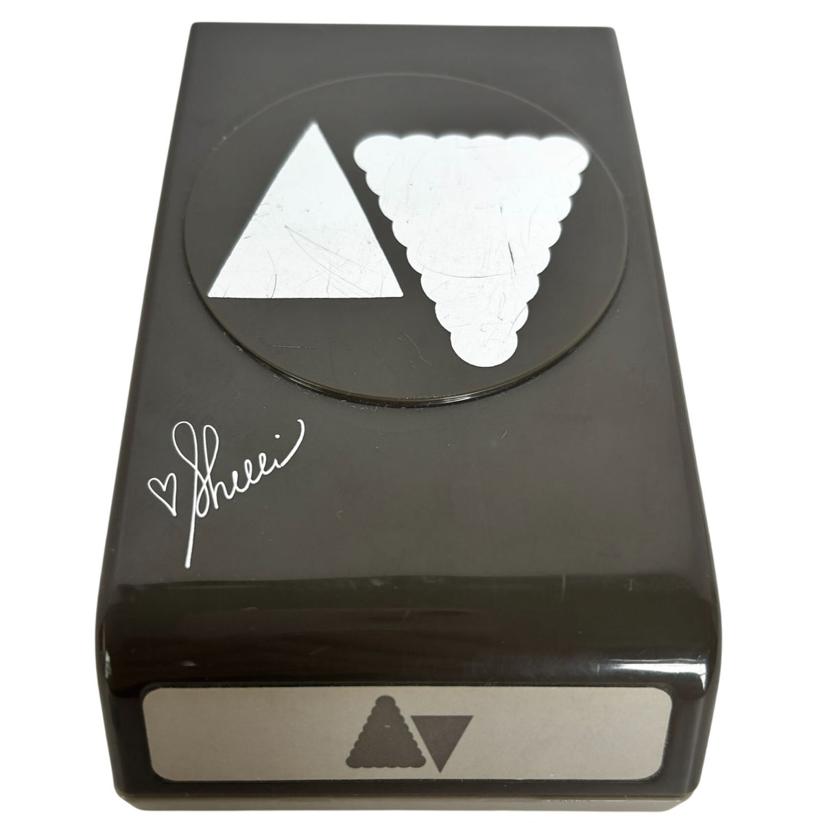 Stampin Up Paper Punch Petite Pennants Builder Triangle Scalloped Straight Edge Shape Cardmaking Scrapbooking