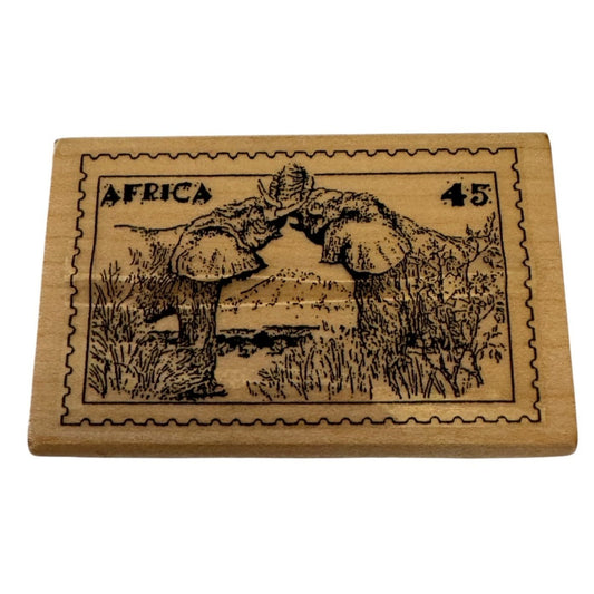 Rubberstamp Ave Rubber Stamp Africa Postal Stamp Safari Animals Letter Writing