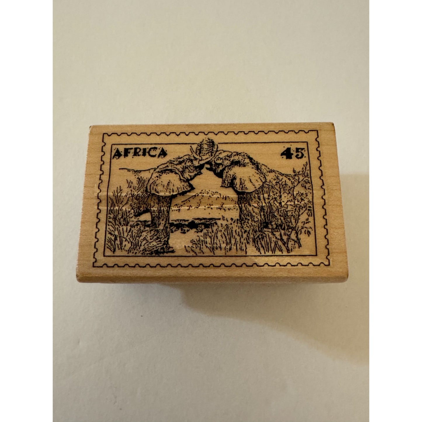 Rubberstamp Ave Rubber Stamp Africa Postal Stamp Safari Animals Letter Writing