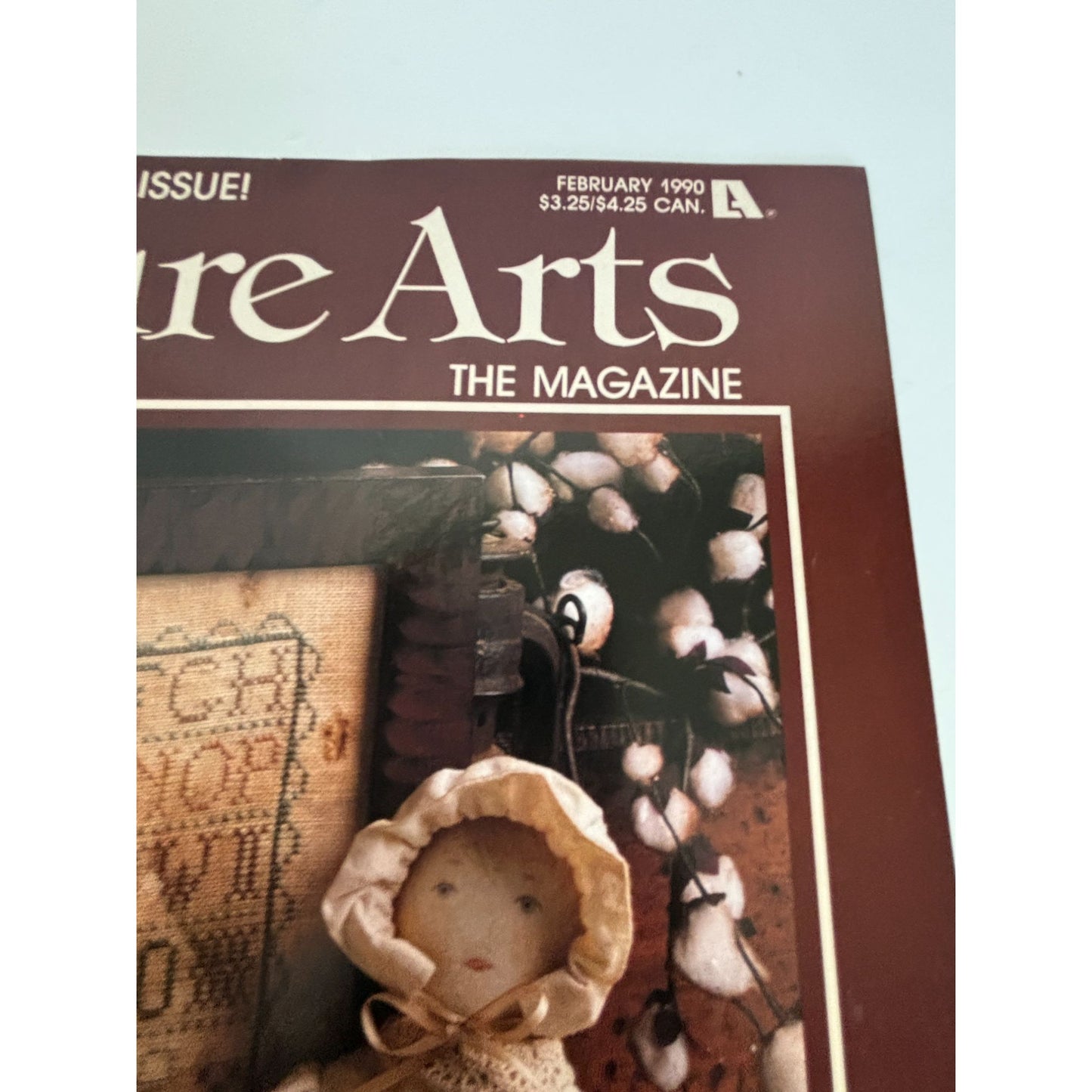Leisure Arts February 1990 Magazine Cross Stitch The Stitcher Seamstress Craft