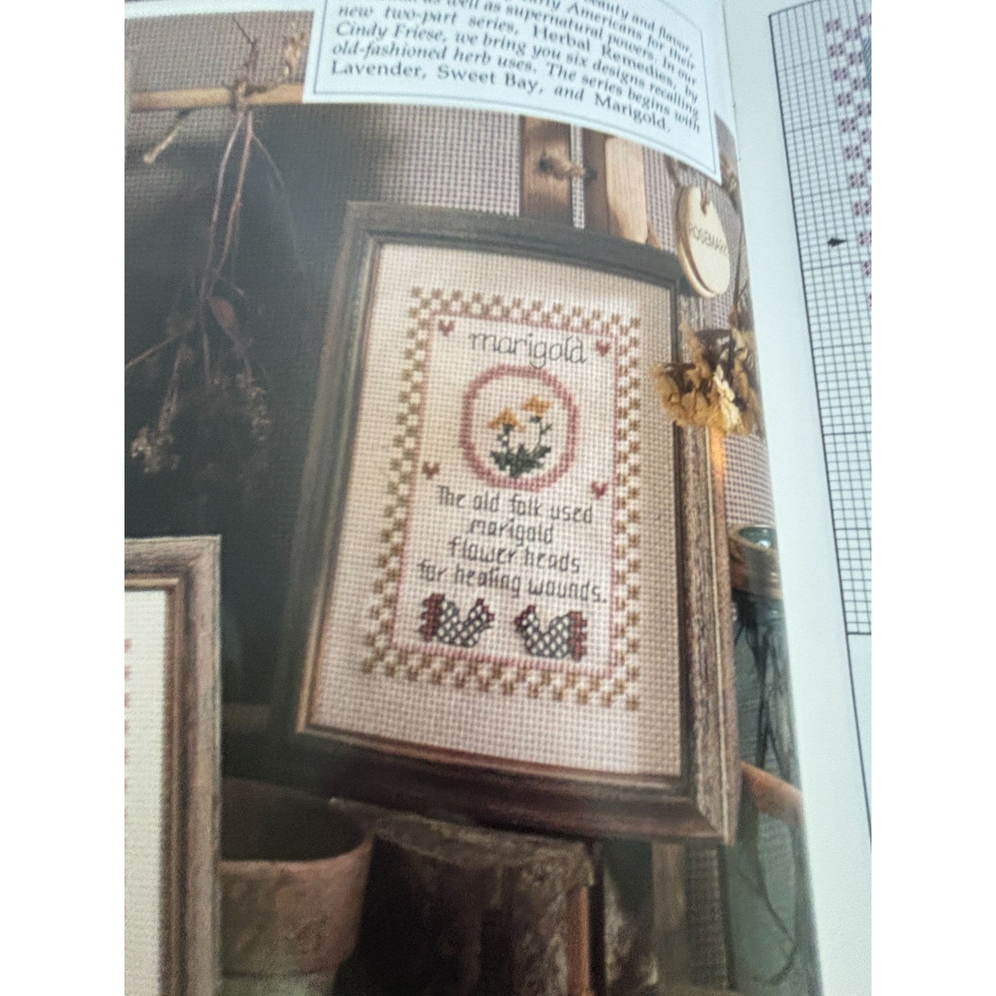 Leisure Arts February 1990 Magazine Cross Stitch The Stitcher Seamstress Craft