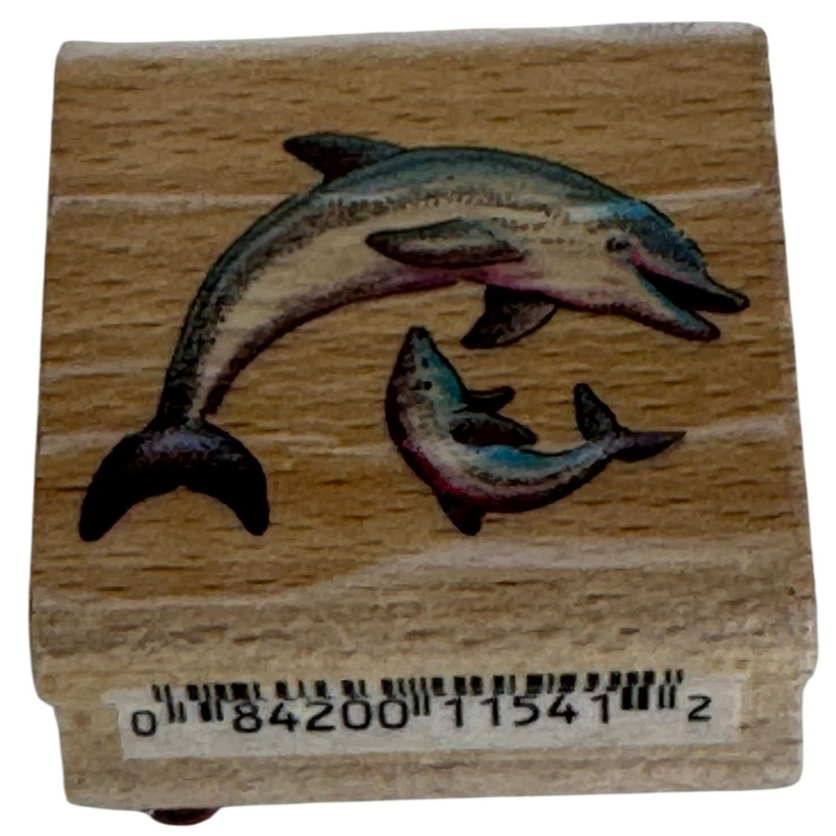 StampCraft Rubber Stamp Dolphin Jump Sea Animal Family Mother Baby Card Making
