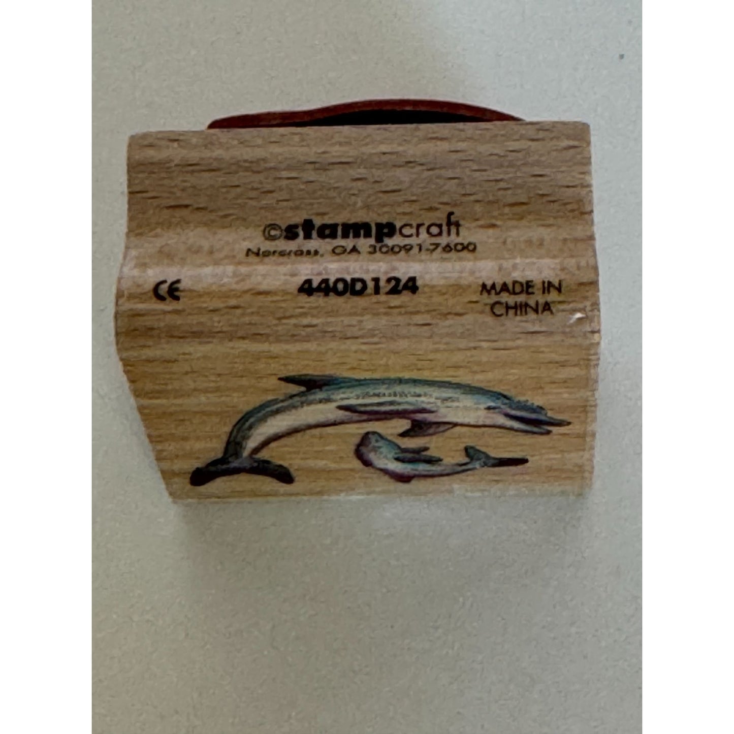 StampCraft Rubber Stamp Dolphin Jump Sea Animal Family Mother Baby Card Making