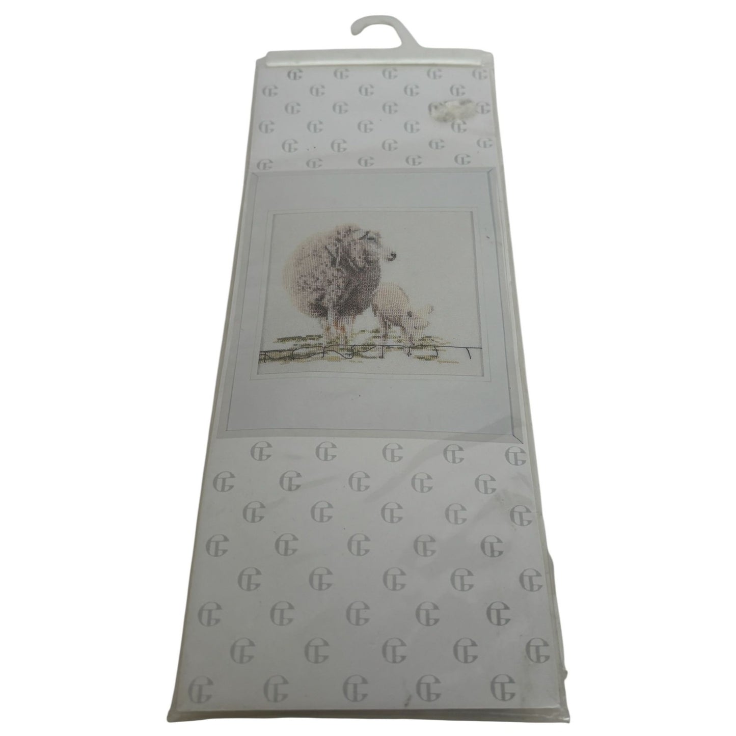 Thea Gouverneur Counted Cross Stitch Kit 1072 Sheep and Lamb Animals 15x16cm