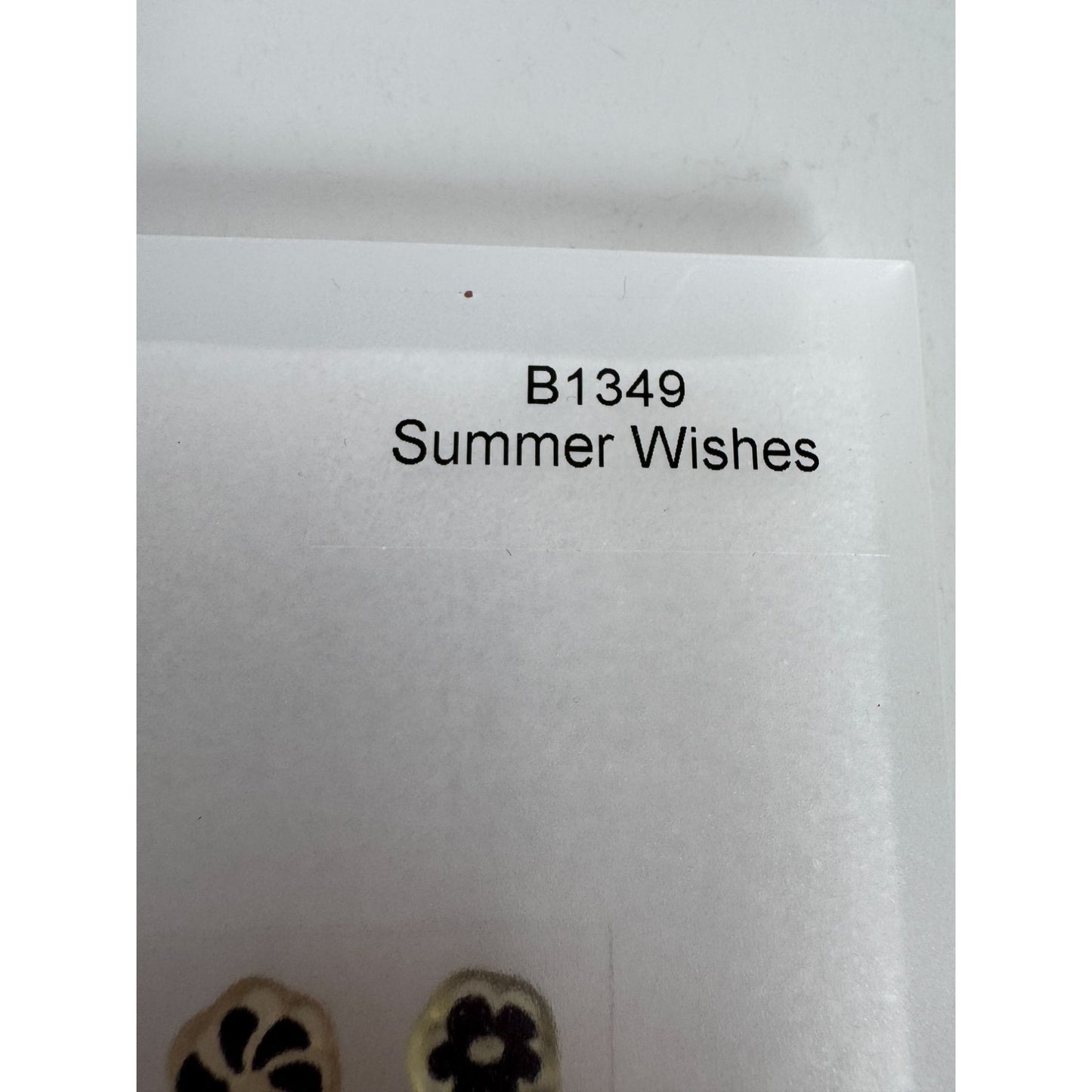 CTMH My Acrylix Acrylic Stamp Set Summer Wishes For You Flowers Floral Border
