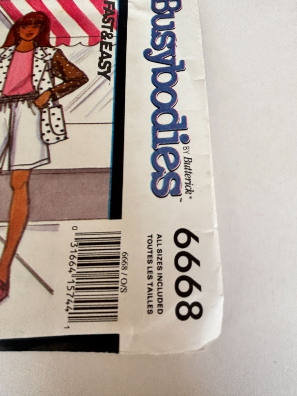 Butterick Sewing Pattern 6668 Girls Jacket Skirt Shorts 90s Outfit 7-14 Preppy School Uncut