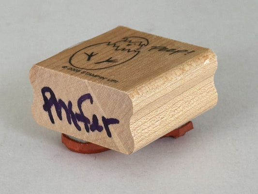 Stampin Up Rubber Stamp Chick and Egg Peep Easter Card Making Crafting Tool