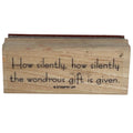 Stampin Up Rubber Stamp How Silently Quote Religious Christmas The Wondrous Gift Christian