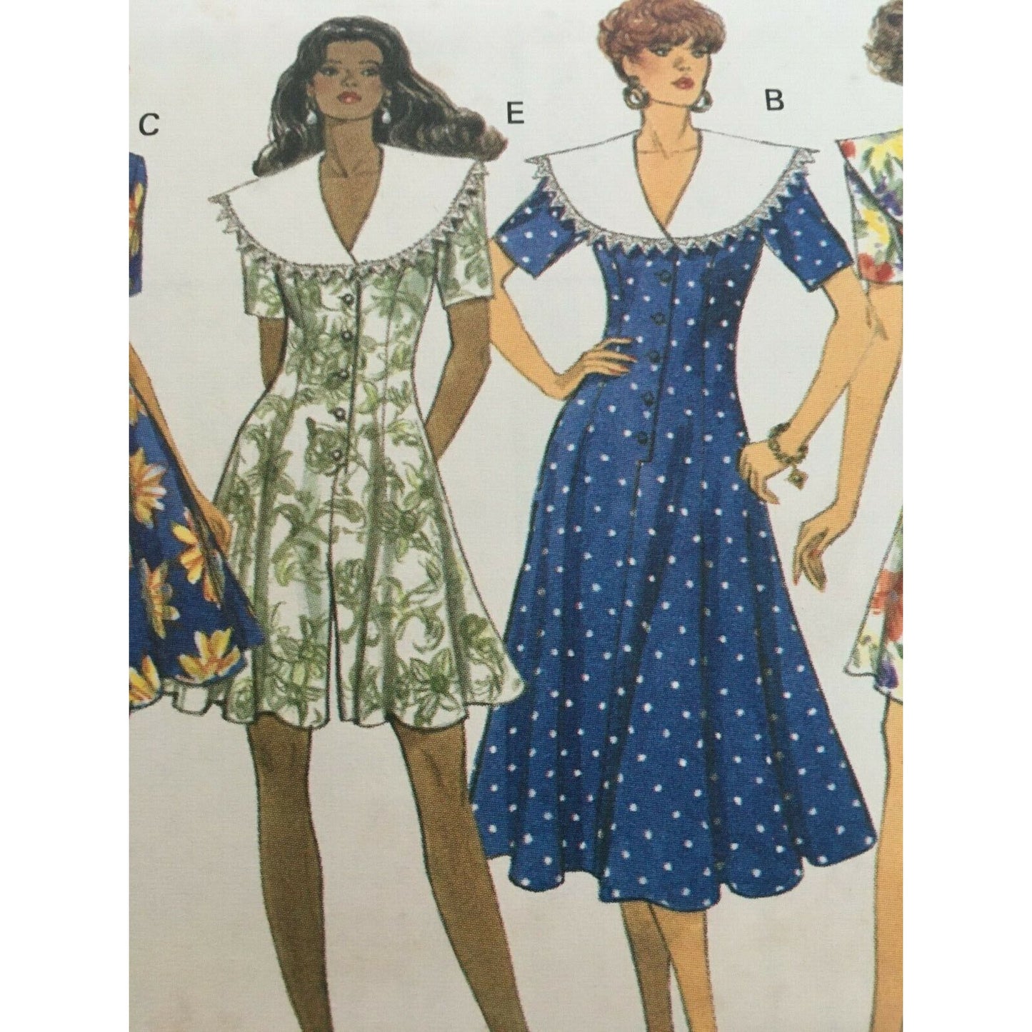 Butterick Sewing Pattern 5952 Flared Dress Culotte Casual Summer Size 6 8 10 UC