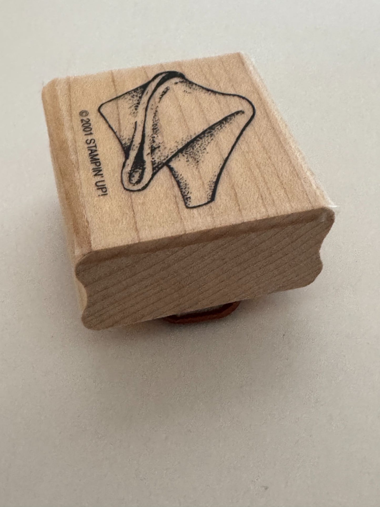 Stampin Up Rubber Stamp Fortune Cookie Chinese Fortune Card Making Wood Mounted