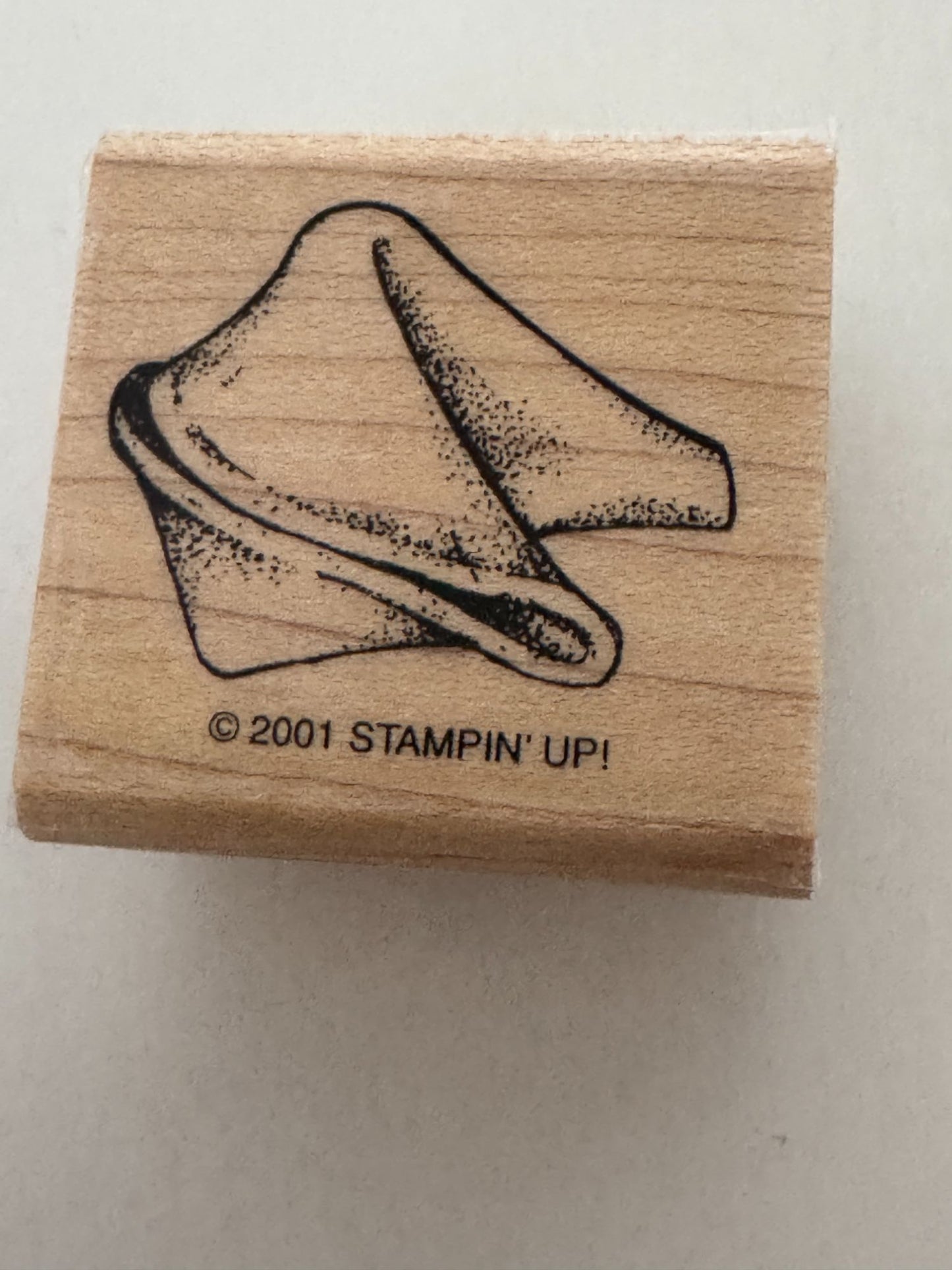 Stampin Up Rubber Stamp Fortune Cookie Chinese Fortune Card Making Wood Mounted