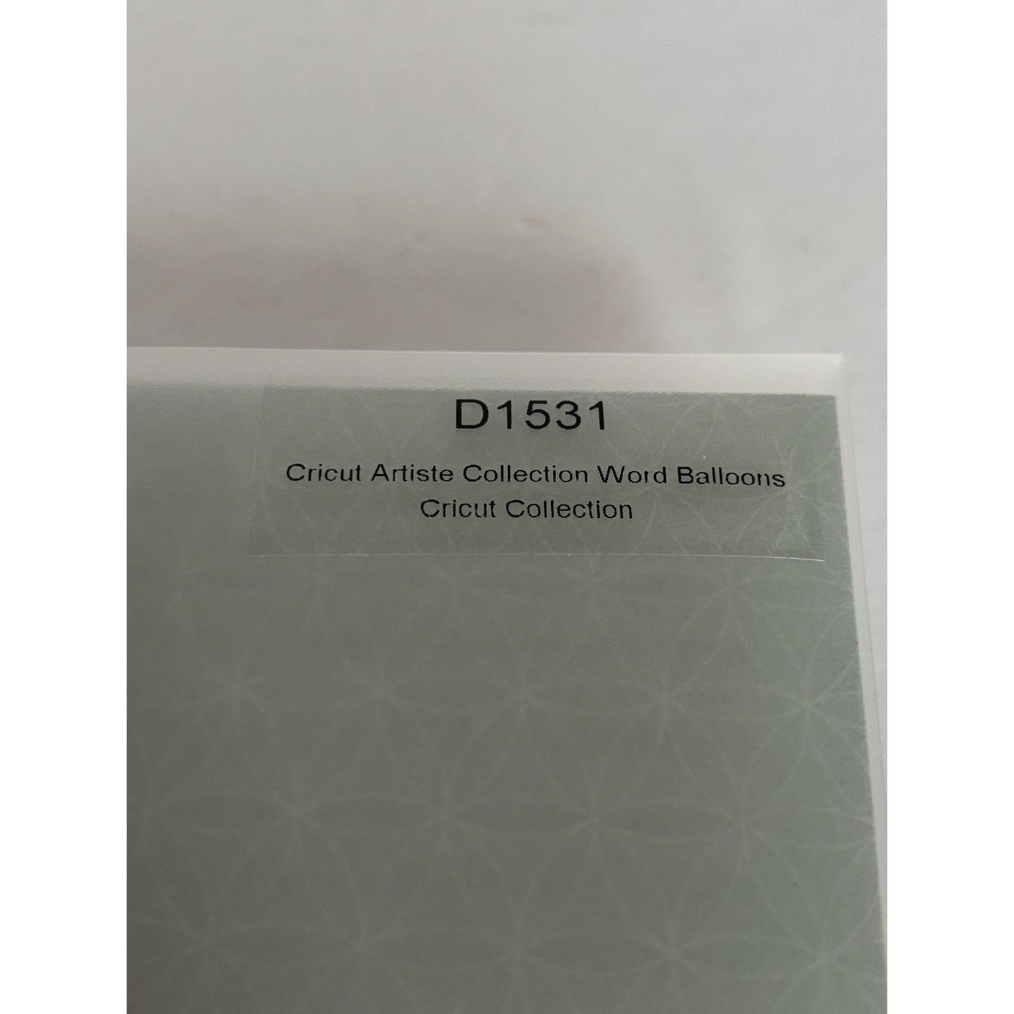 CTMH Acrylic Stamp Set Cricut Artiste Word Balloons Sentiments Words Love D1531