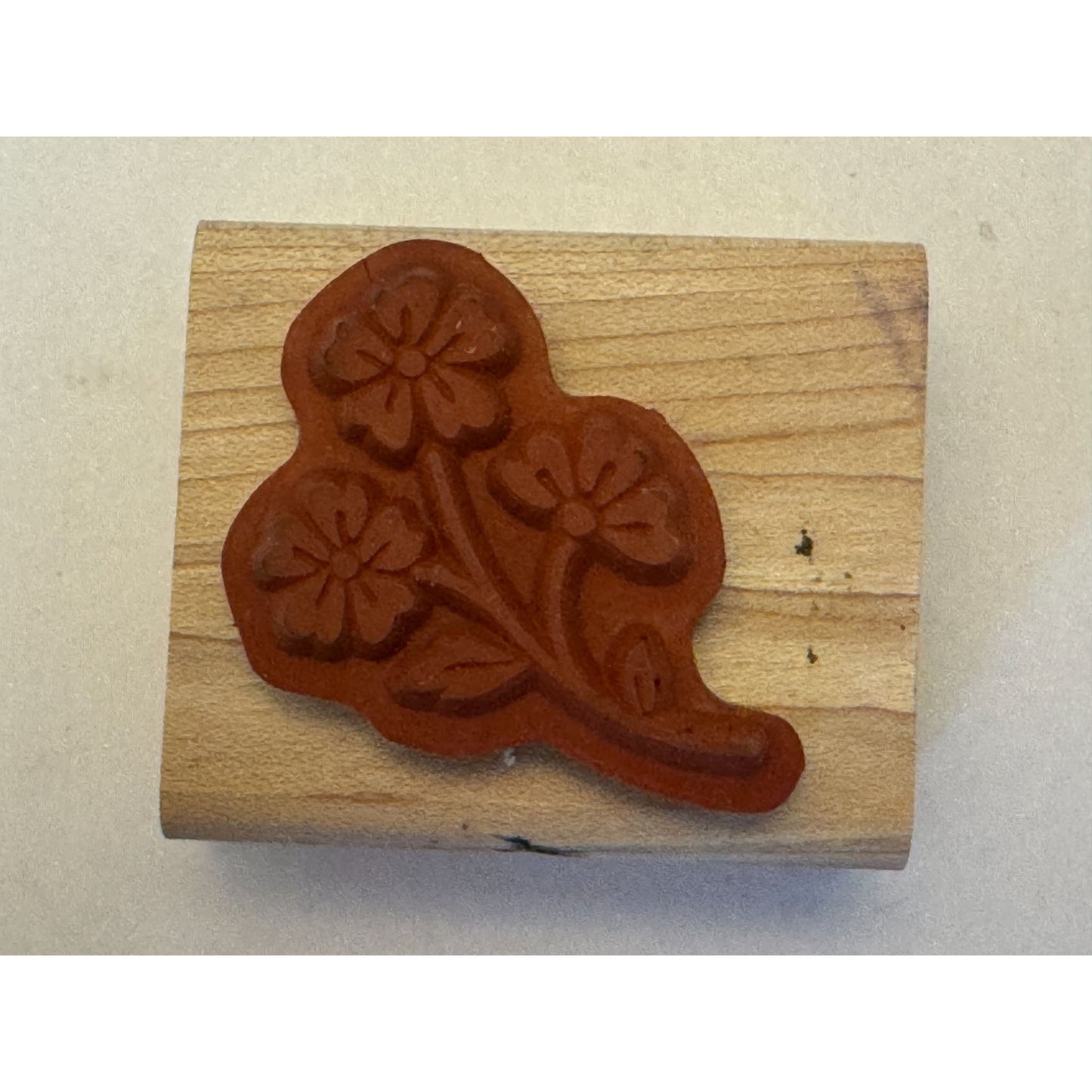 Stampin Up Rubber Stamp Floral Design Flowers Spring Garden Crafting Tool Wood