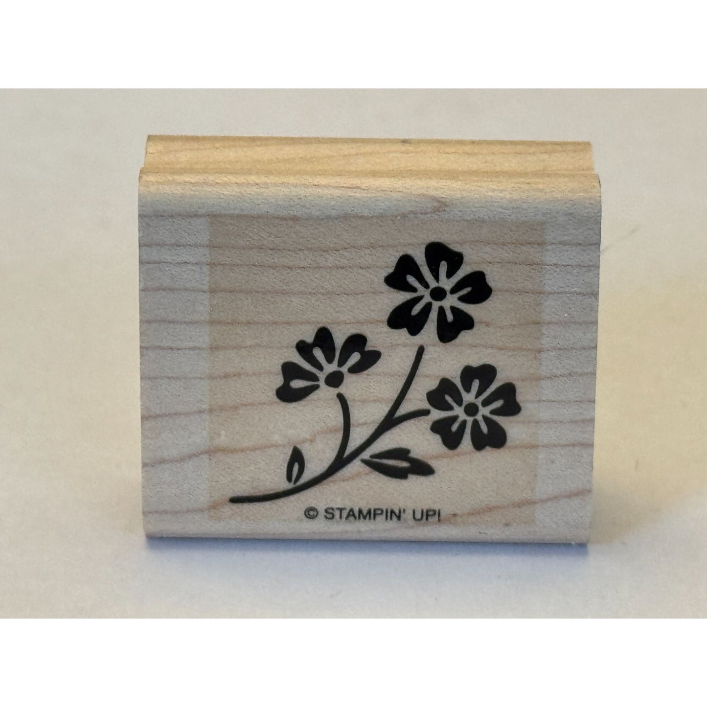 Stampin Up Rubber Stamp Floral Design Flowers Spring Garden Crafting Tool Wood