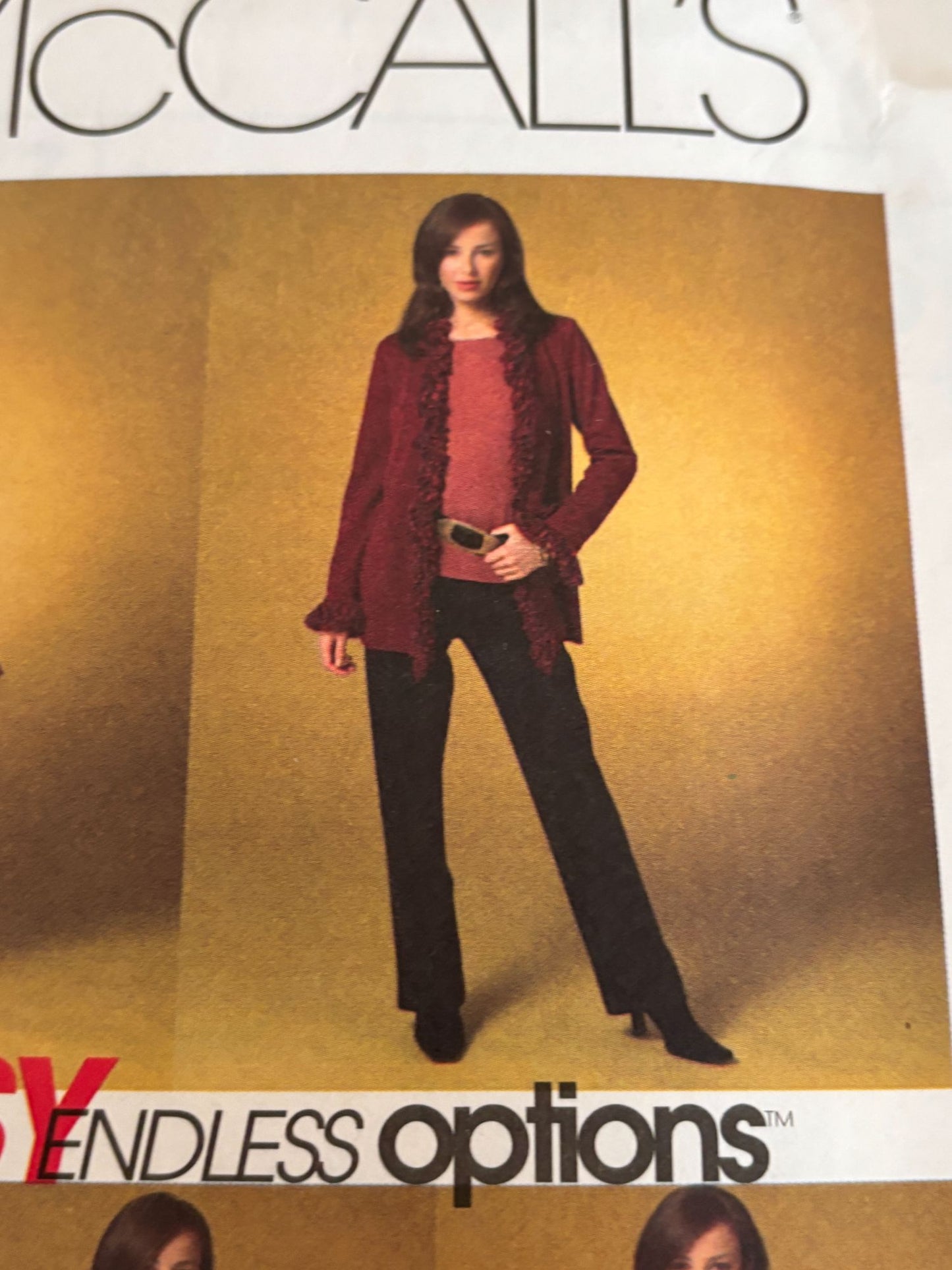 McCalls Sewing Pattern M4977 Misses Cape Jacket Top Skirt Pants XS S M Easy UC