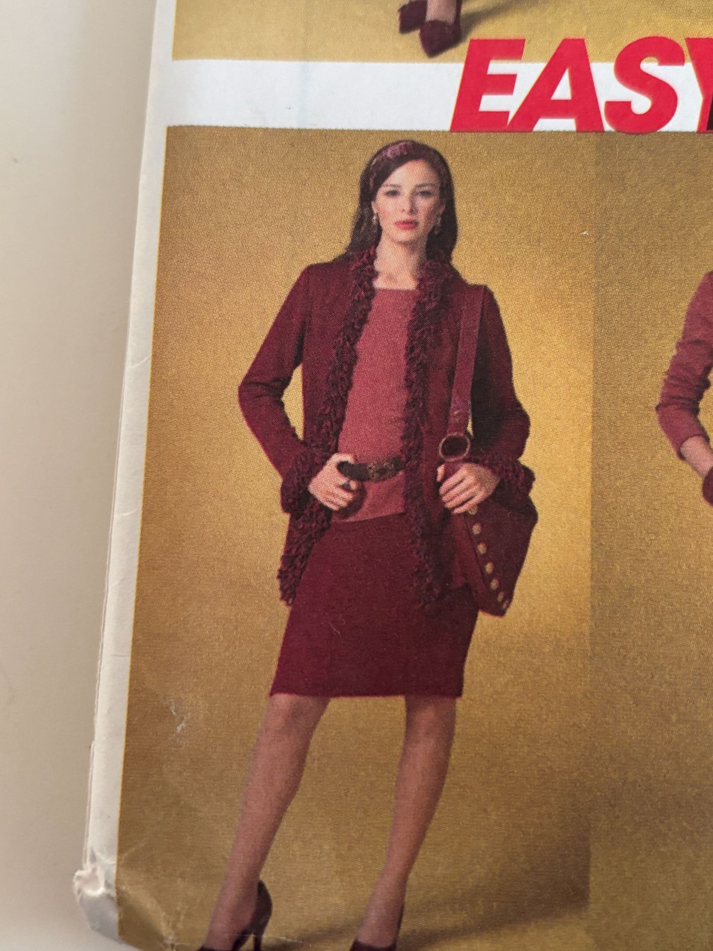 McCalls Sewing Pattern M4977 Misses Cape Jacket Top Skirt Pants XS S M Easy UC