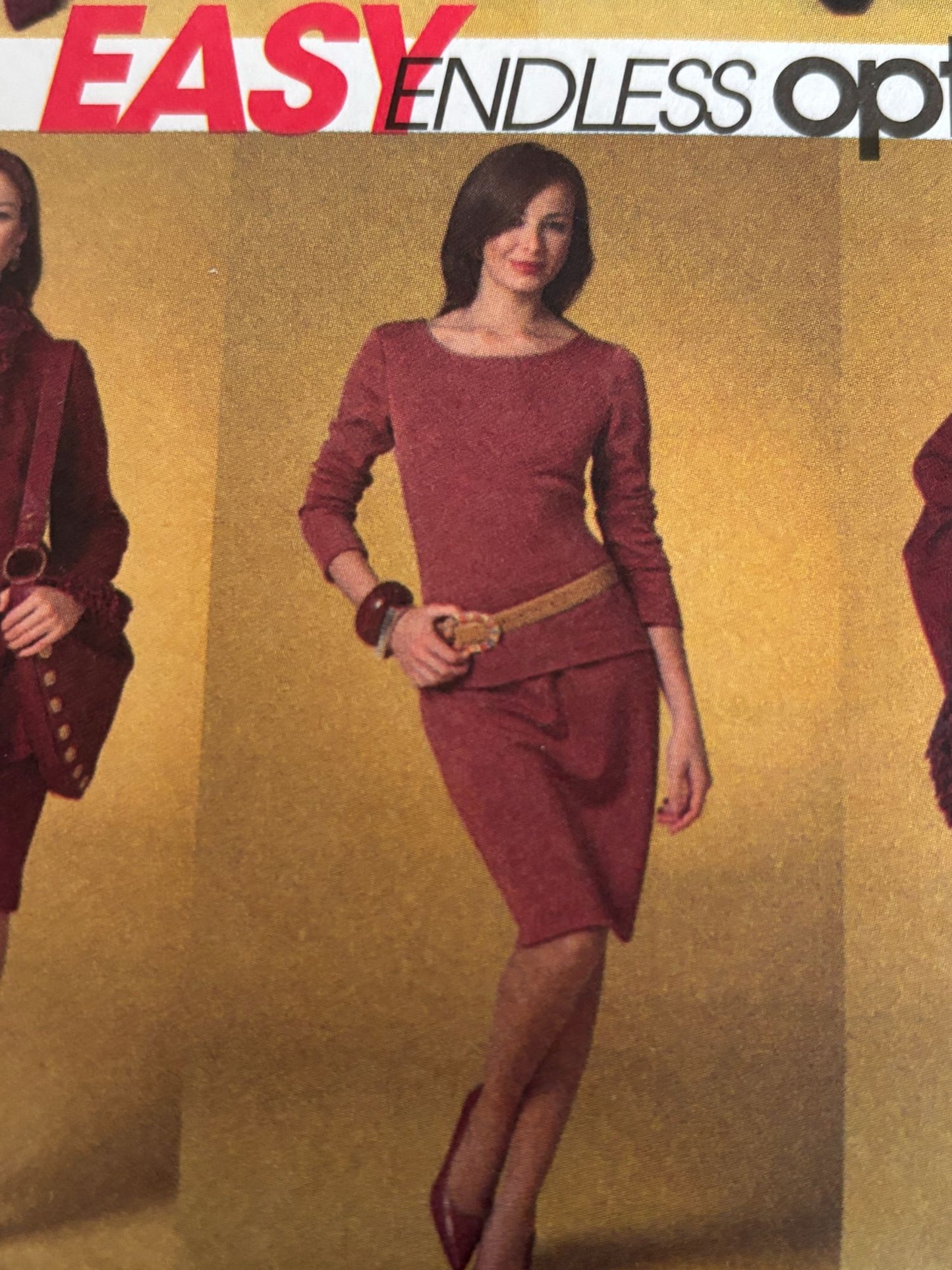 McCalls Sewing Pattern M4977 Misses Cape Jacket Top Skirt Pants XS S M Easy UC