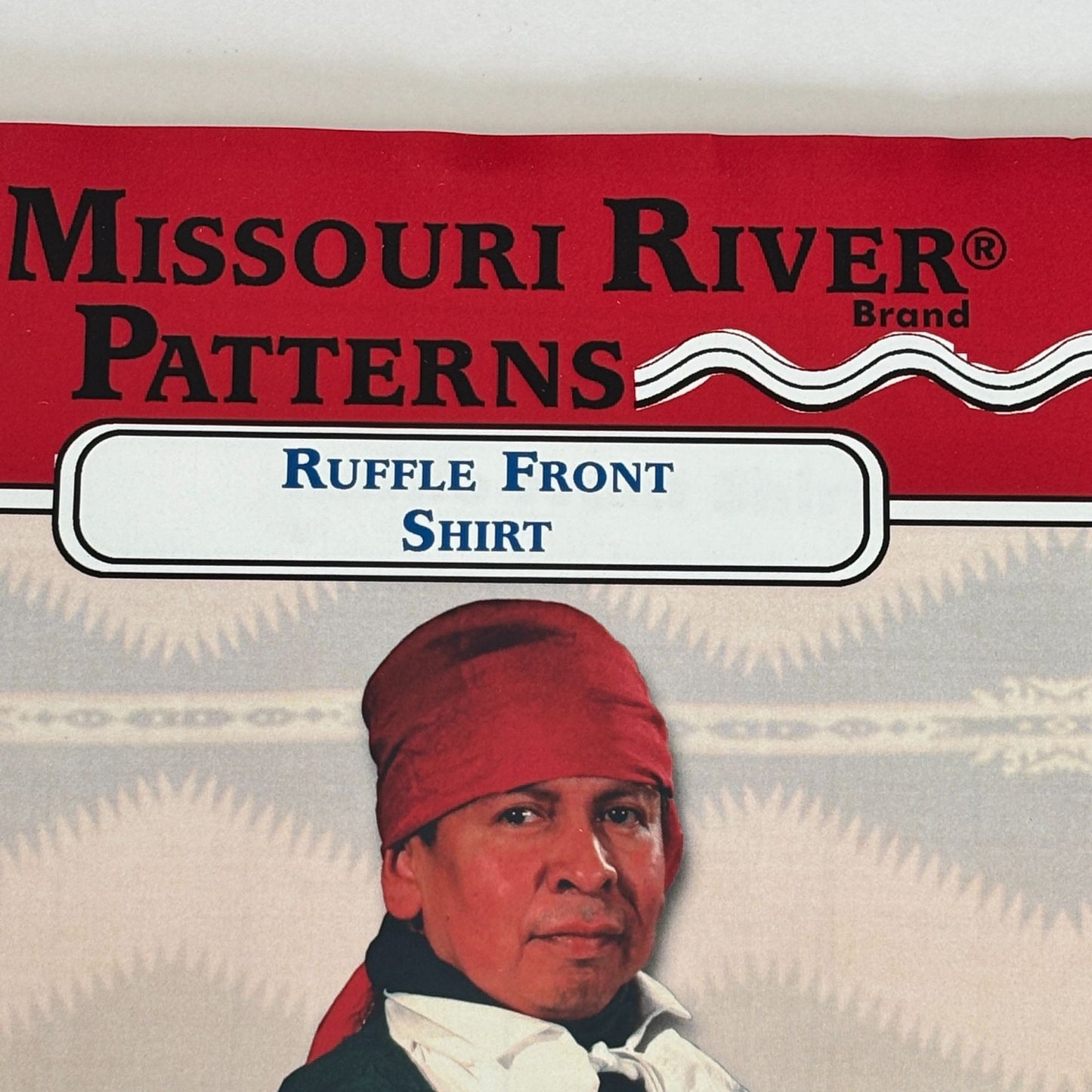 Missouri River Sewing Pattern Ruffle Front Shirt 18th Century Frontier Historical Costume S-XXL Uncut