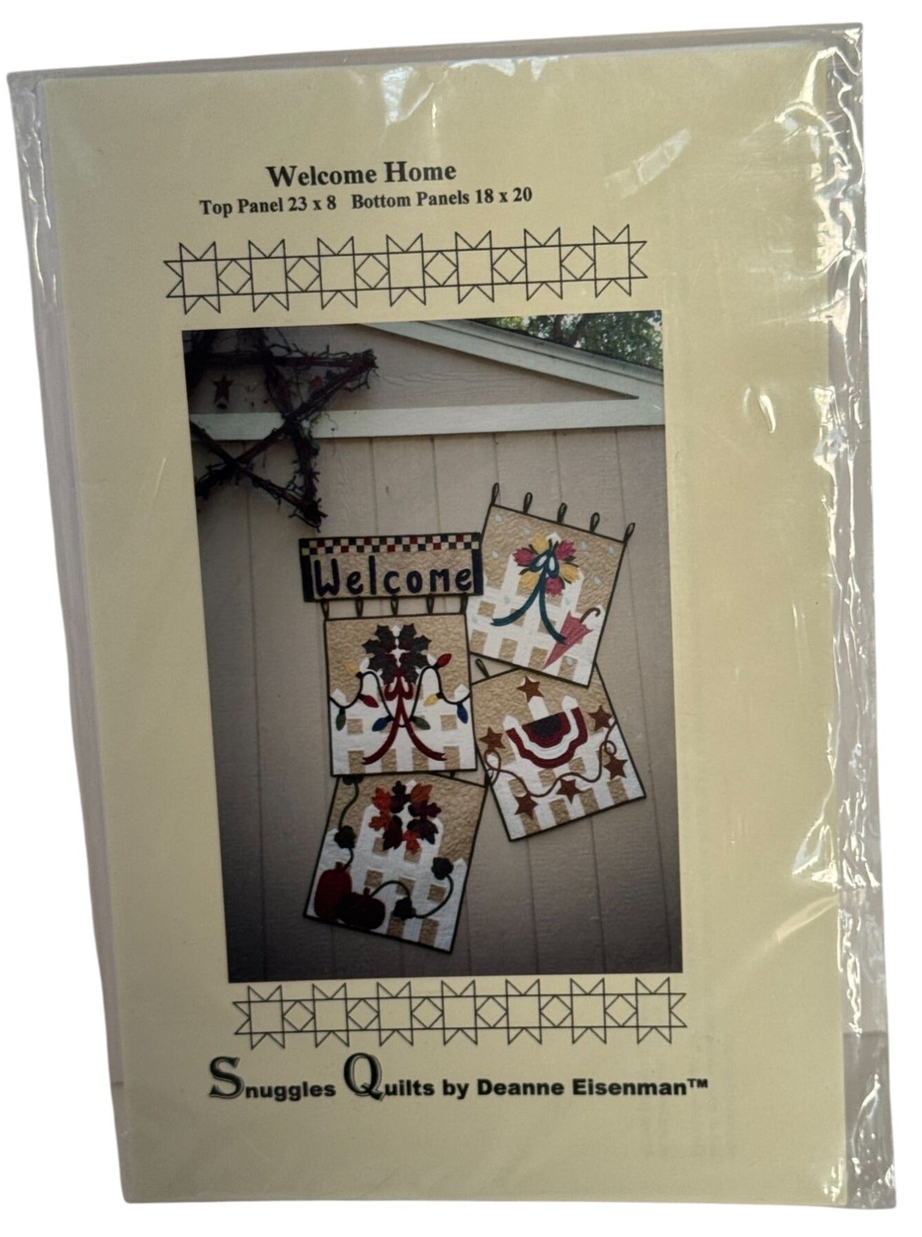 Snuggles Quilts Pattern Welcome Home Applique Quilting Deanne Eisenman Seasonal
