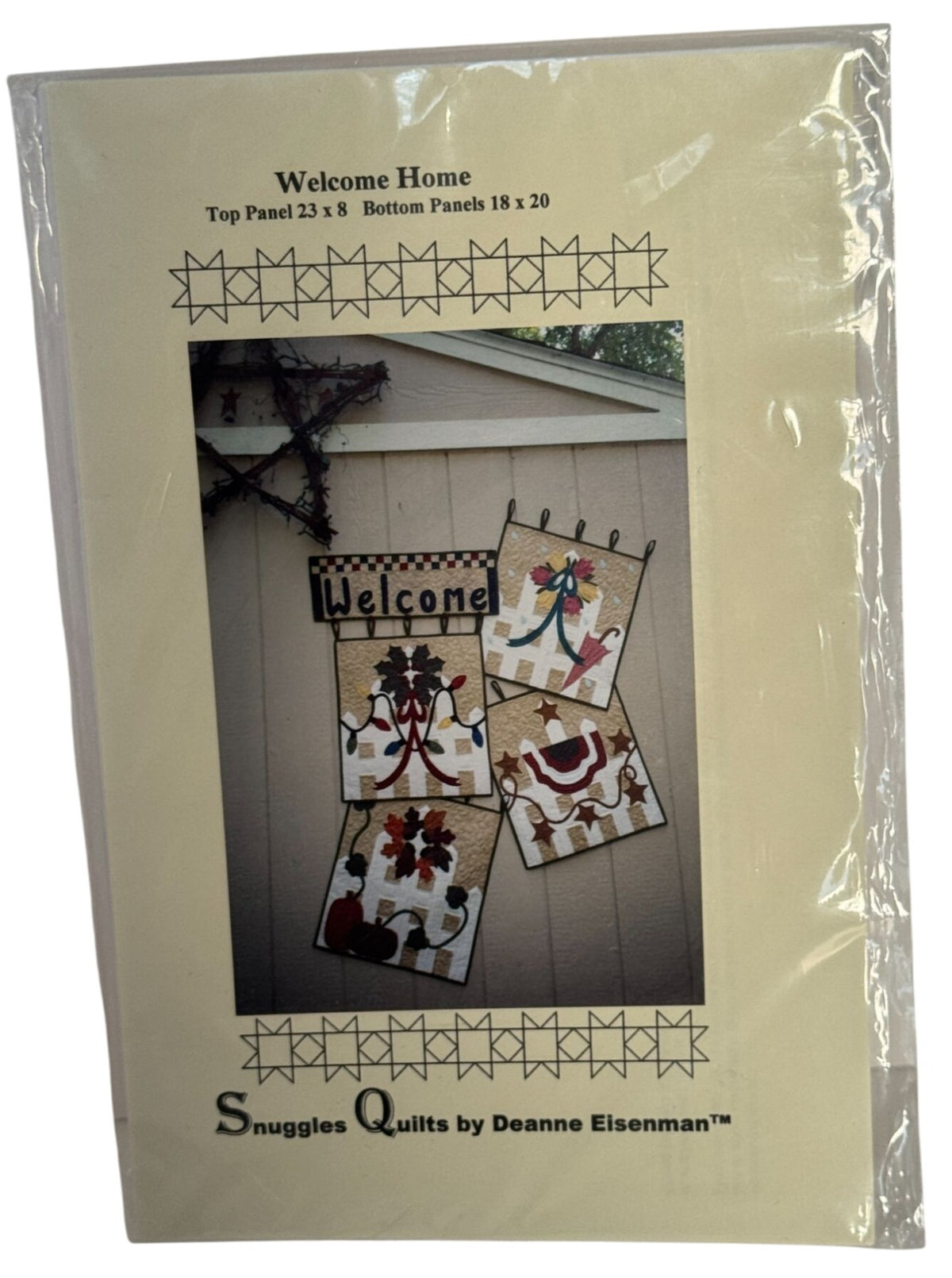 Snuggles Quilts Pattern Welcome Home Applique Quilting Deanne Eisenman Seasonal