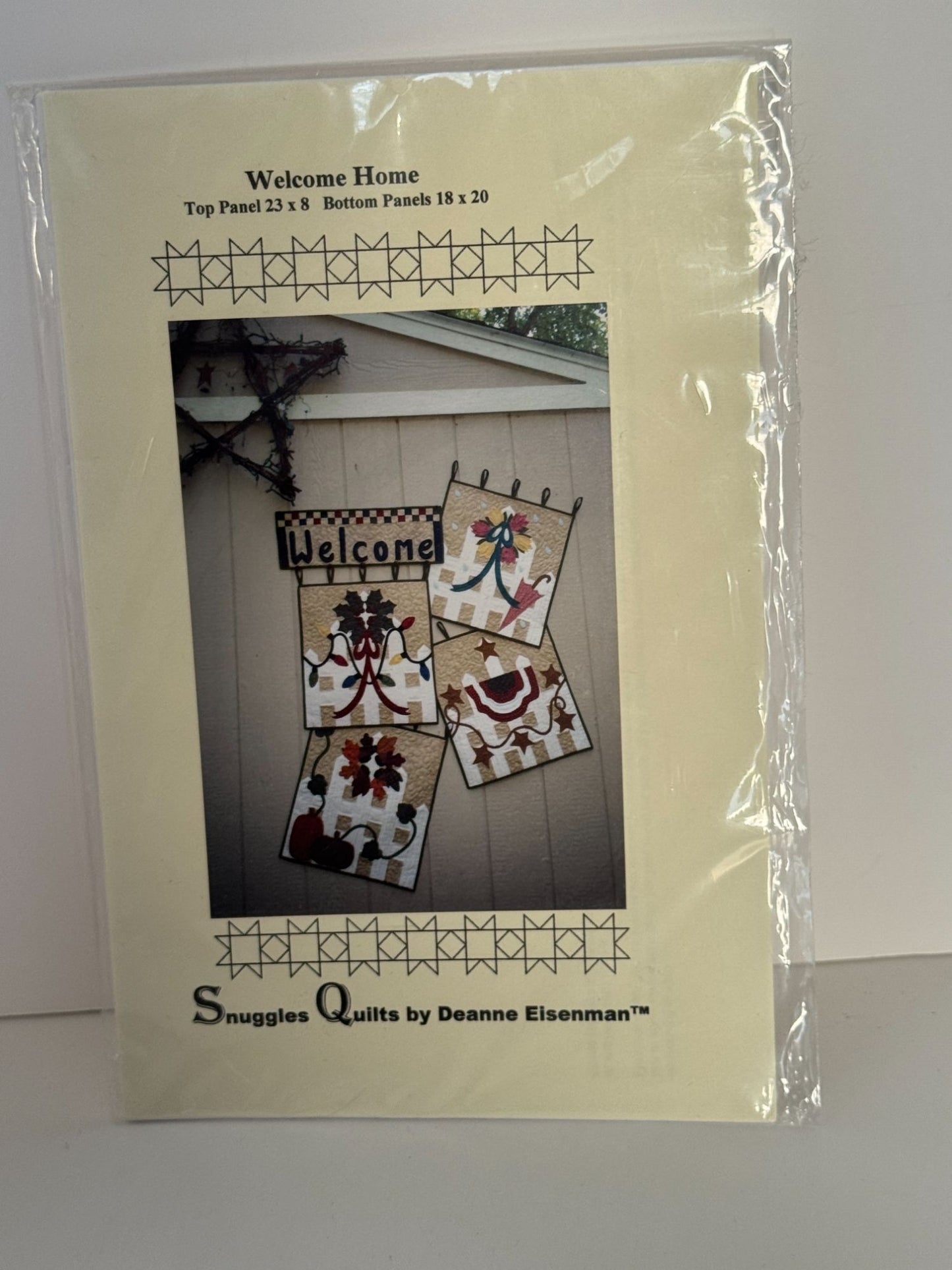 Snuggles Quilts Pattern Welcome Home Applique Quilting Deanne Eisenman Seasonal