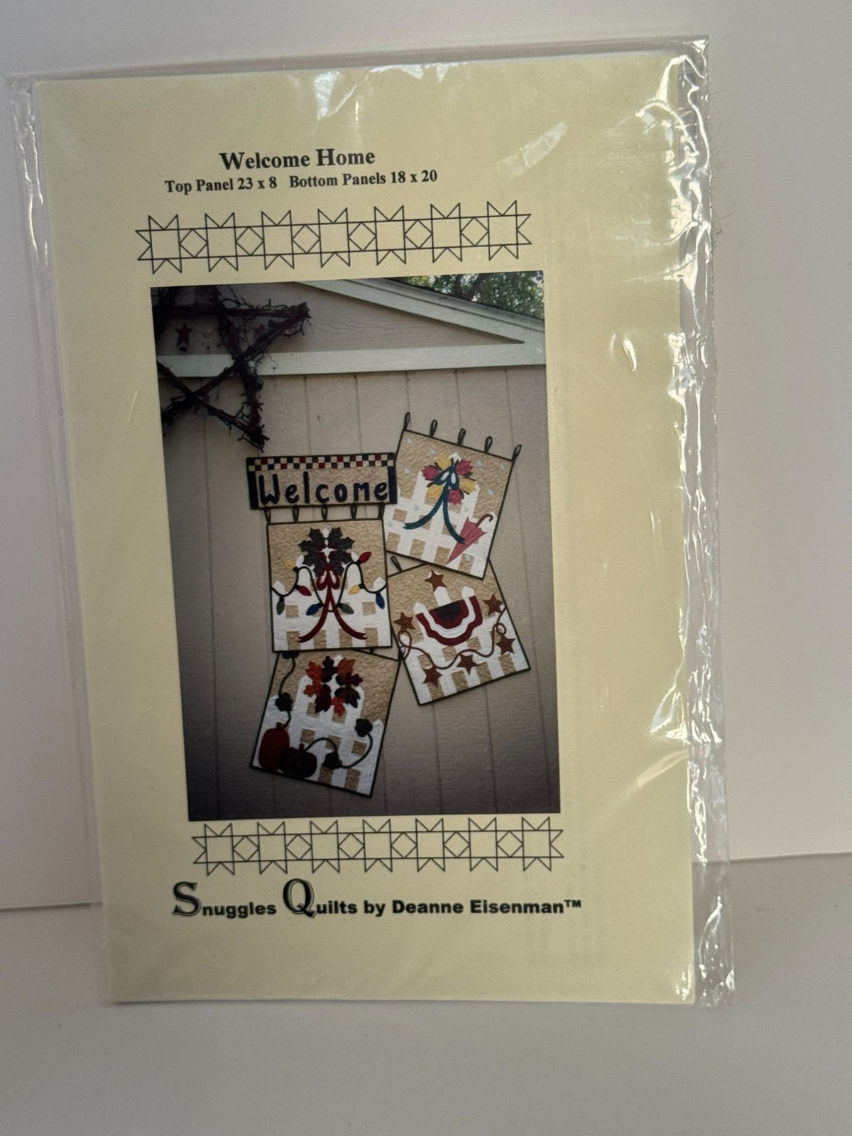 Snuggles Quilts Pattern Welcome Home Applique Quilting Deanne Eisenman Seasonal