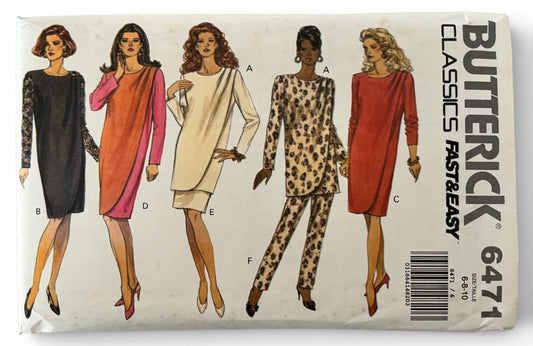 Butterick Sewing Pattern 6471 Misses' Dress, Tunic, Skirt and Pants