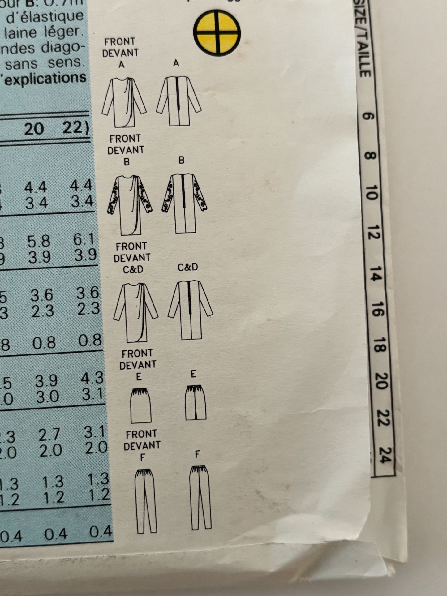 Butterick Sewing Pattern 6471 Misses' Dress, Tunic, Skirt and Pants