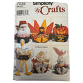 Simplicity Crafts Sewing Pattern 7039 Holiday Basket Gifts Halloween Candy Easter Uncut Santa