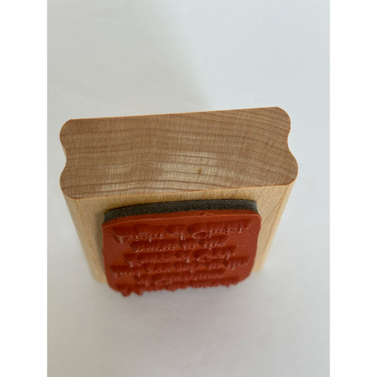 Stampin Up Rubber Stamp Christmas Miracle Religious Christian Words Sentiment