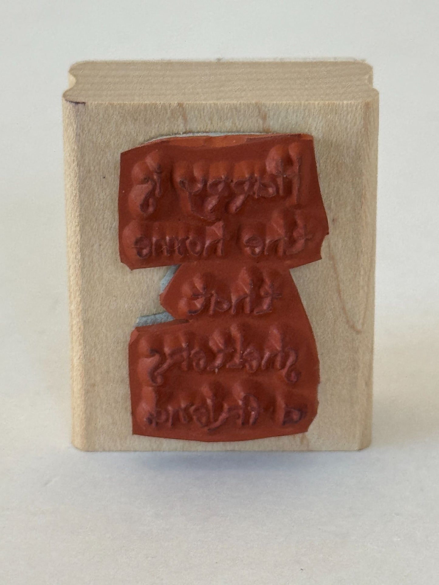 Stampin Up Rubber Stamp Happy Is The Home That Shelters A Friend Card Making Art