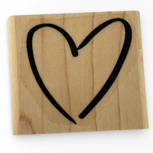 Stampin Up Rubber Stamp Heart Shaped Valentines Day Anniversary Card Making