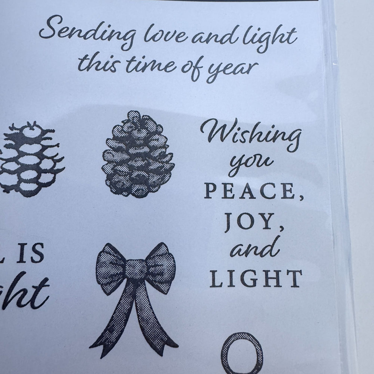 Stampin Up Light the Year Stamp Set and Dies Bundle Christmas Lantern Pinecones Holiday Card Making