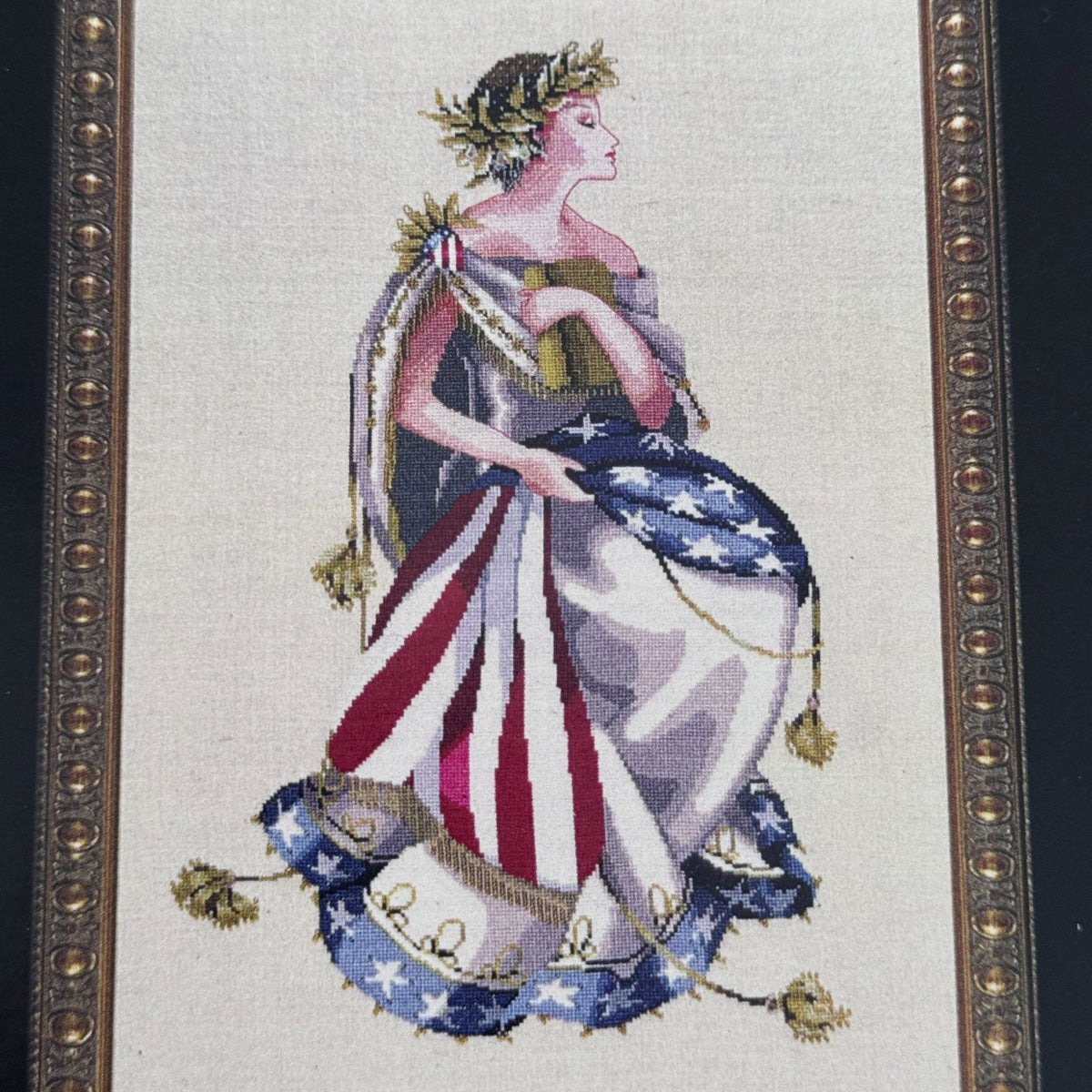 Mirabilia Cross Stitch Pattern Queen of Freedom Nora Corbett Chart Only Patriotic MDL6426 Flag