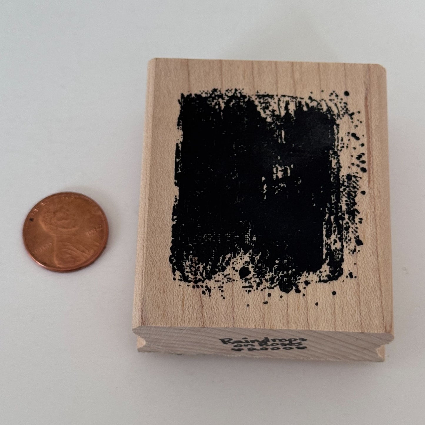 Raindrops On Roses Rubber Stamp Grunge Paint Stroke Background Distressed Craft
