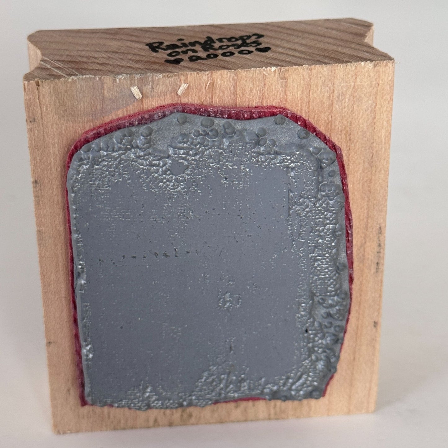 Raindrops On Roses Rubber Stamp Grunge Paint Stroke Background Distressed Craft