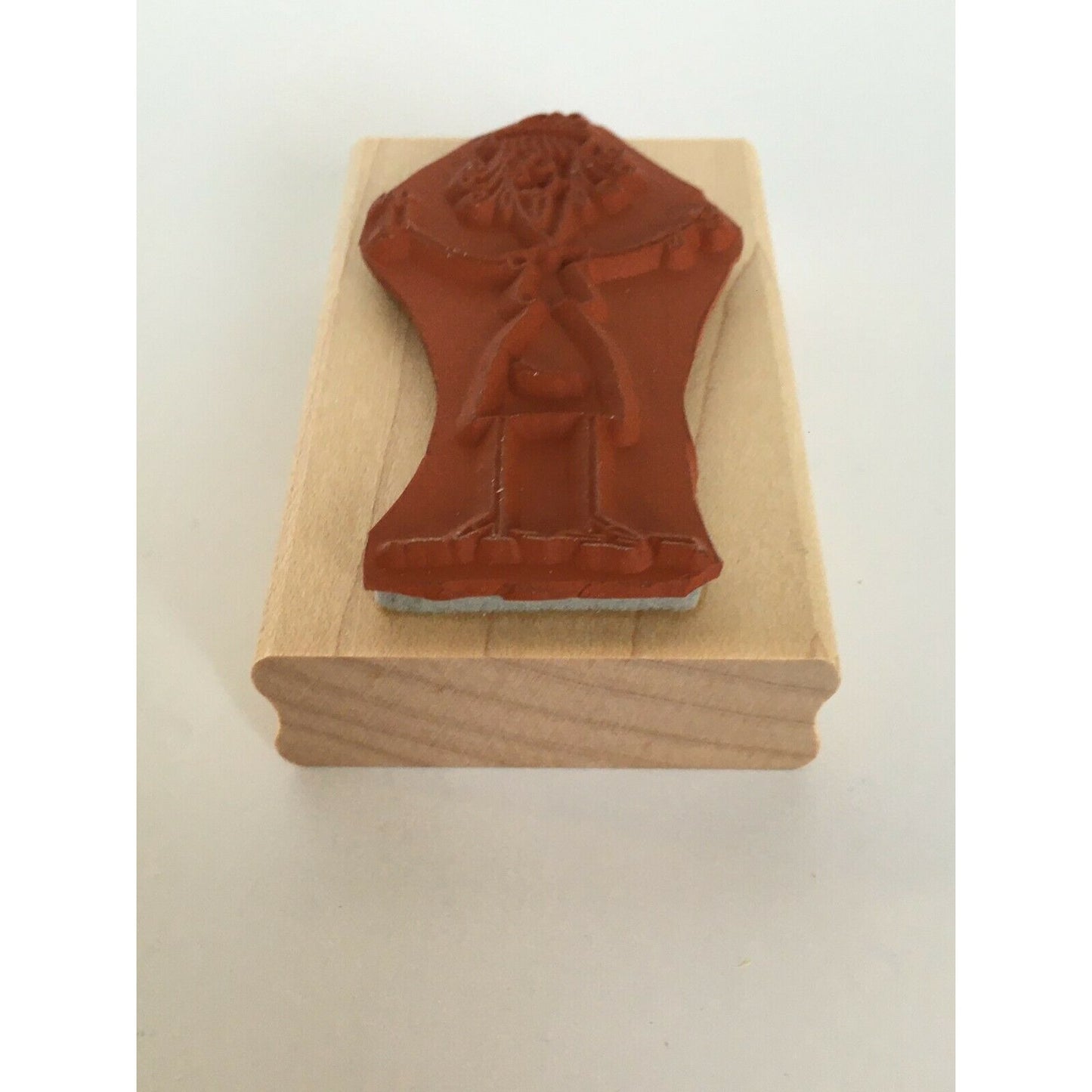 Stampin Up Rubber Stamp Birthday Card Making Woman in Hat Smiling Friend Gift