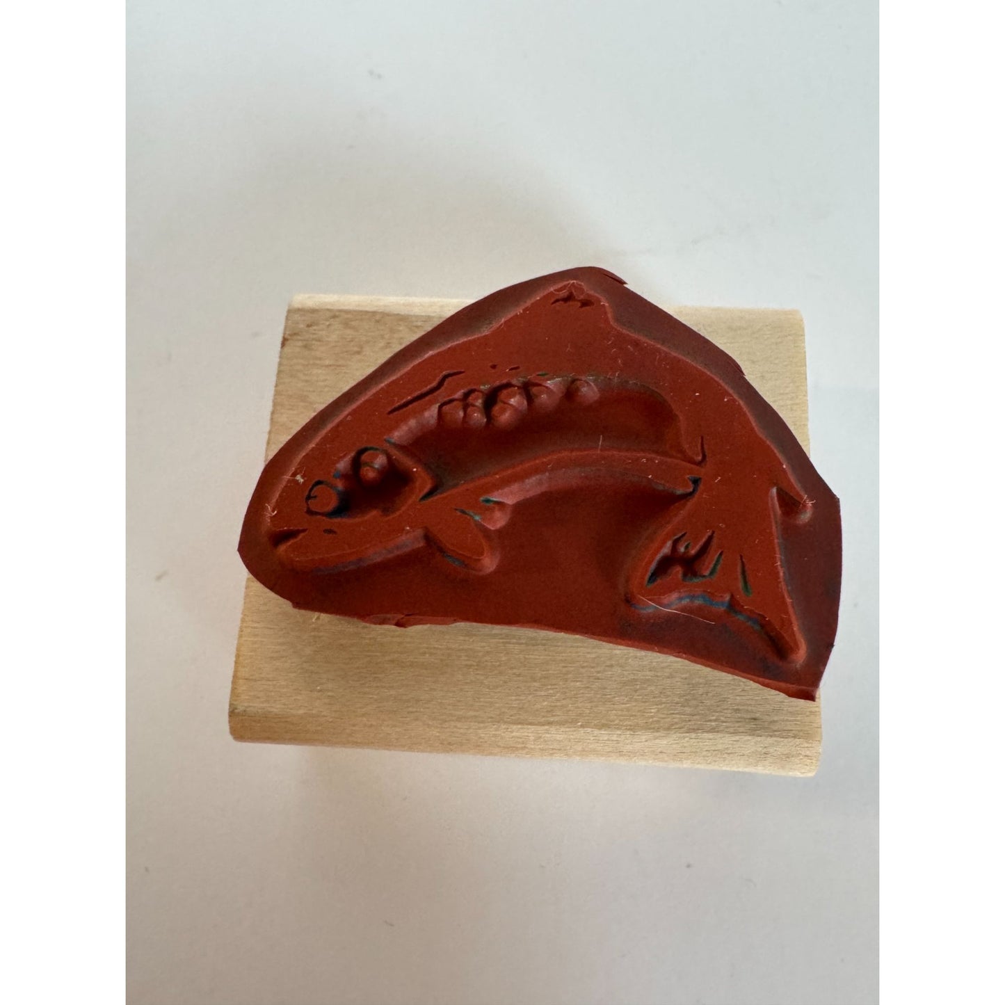 Stampin Up Rubber Stamp Fish Trout Fathers Day Card Making Lake Fishing Summer