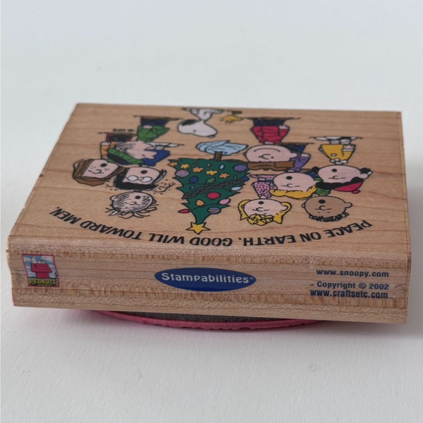 Stampabilities Peanuts Gang Caroling Rubber Stamp Snoopy Charlie Brown Christmas Holiday
