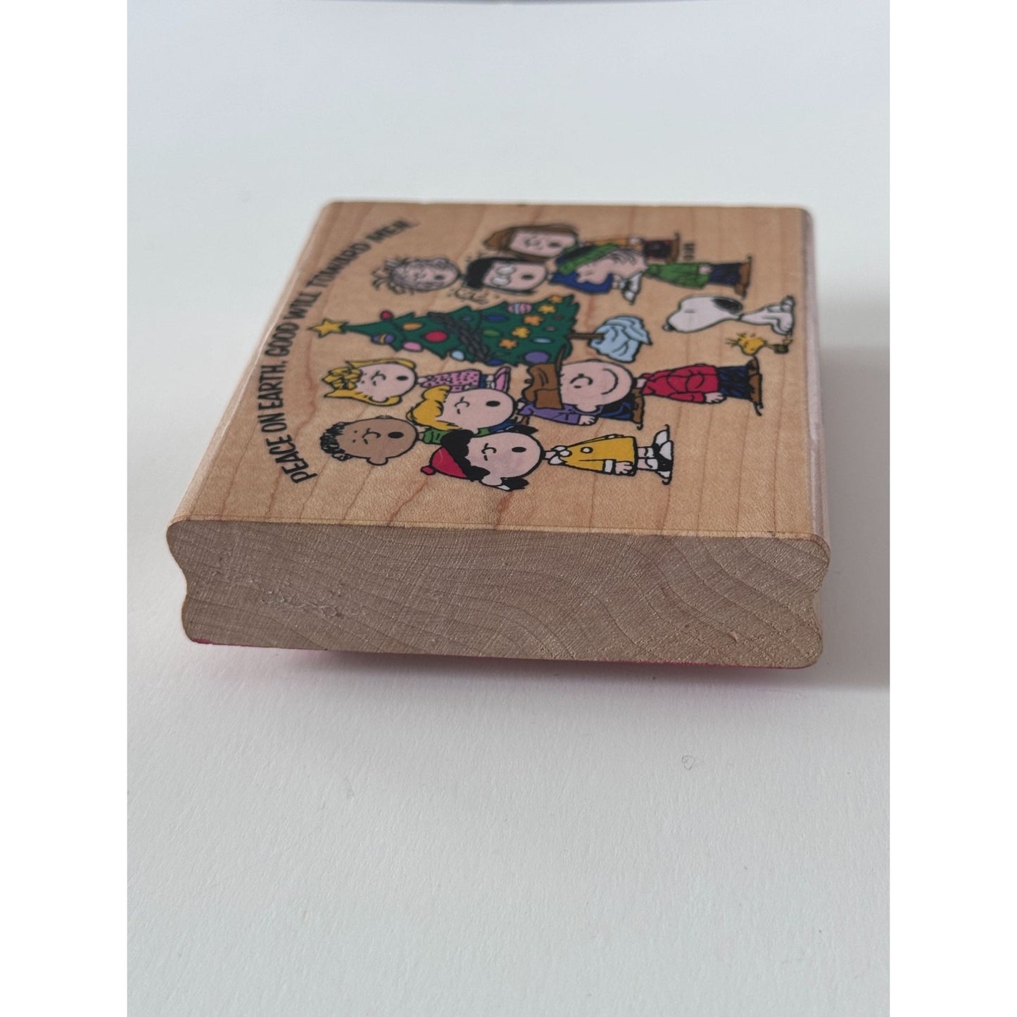 Stampabilities Peanuts Gang Caroling Rubber Stamp Snoopy Charlie Brown Christmas Holiday